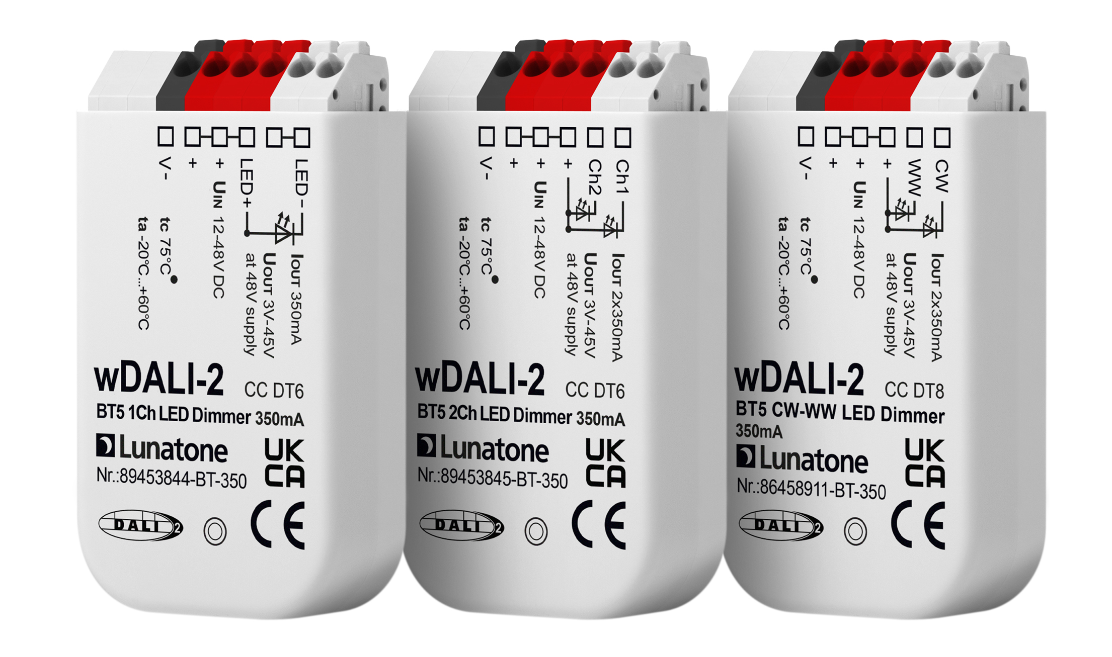 LED BT Dimmer Collage DT6 and DT8 2025
